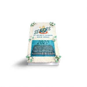 Edible Image Full Slab Cake with White Chocolate Flakes