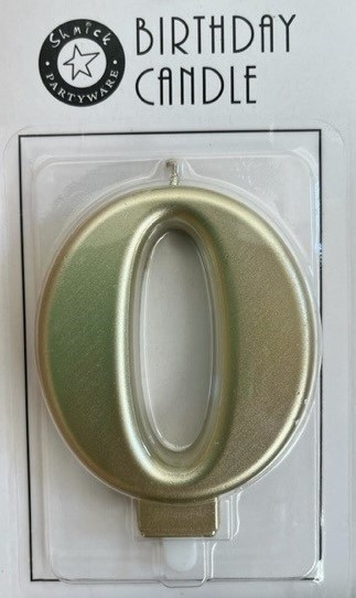 Gold Candle Number 0