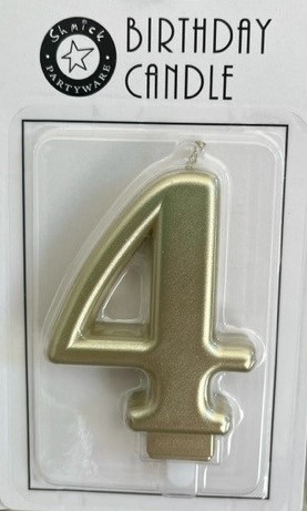 Gold Candle Number 4