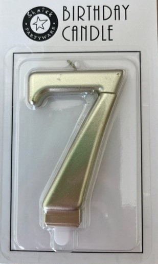 Gold Candle Number 7