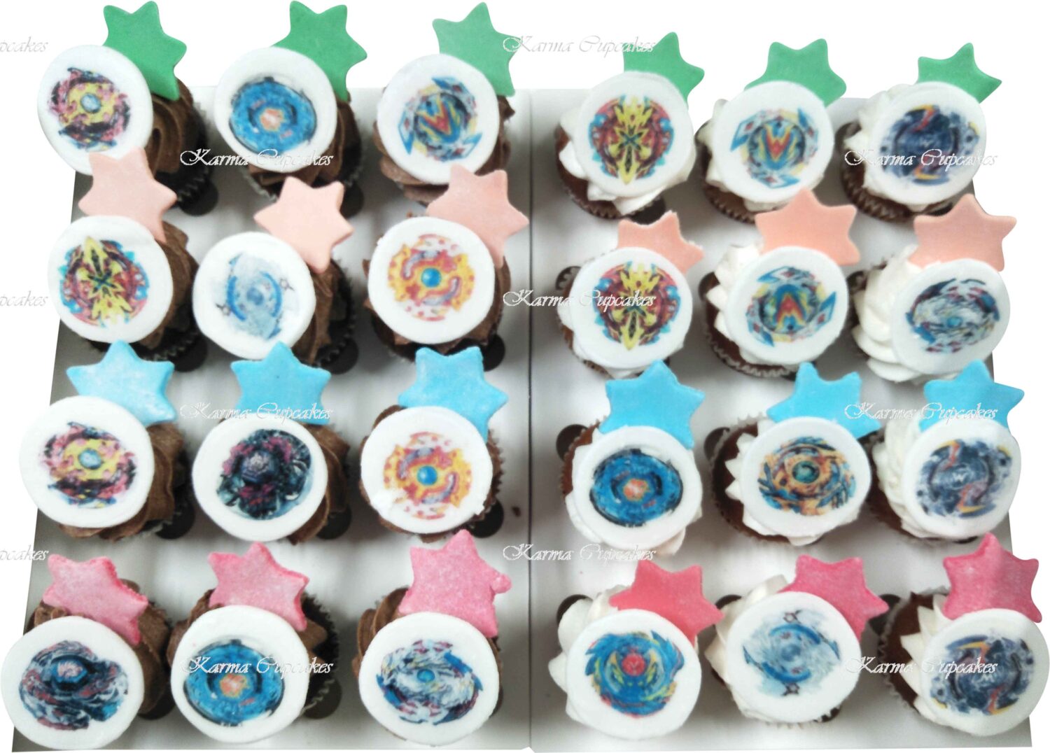 Beyblades Mini Cupcakes