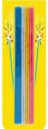Rainbow Slim Candles