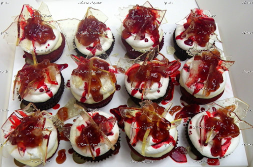 Horror Halloween Cupcakes