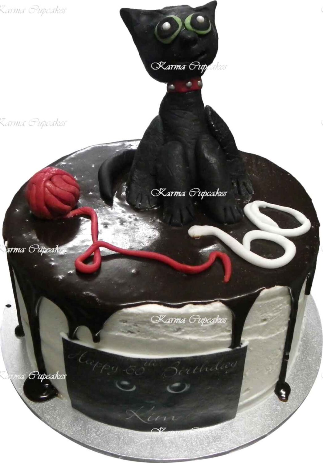 3D Black Cat Cake
