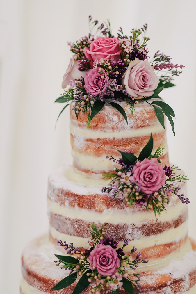 Three Tiered Naked Cake (extra for Fresh Flowers)