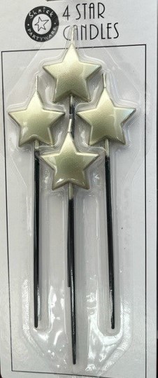 Star Candles Gold