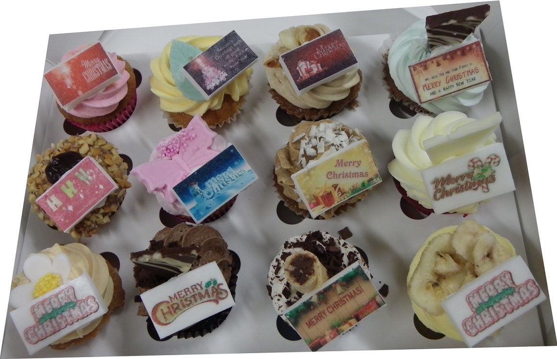 12 Petite High Tea Christmas Cupcakes