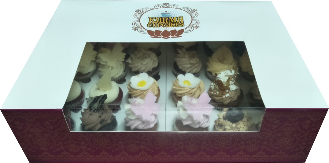 24 high tea mini cupcakes