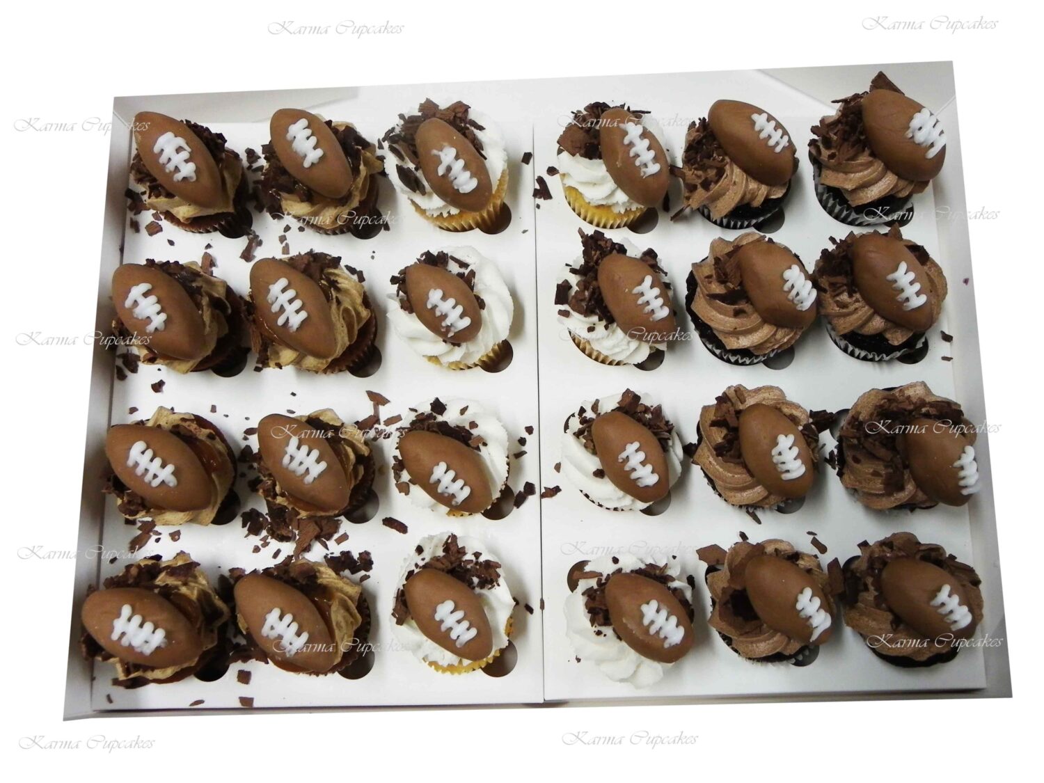 3D Football Mini Cupcakes