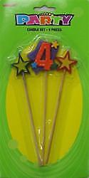 Number 4 Candle Set