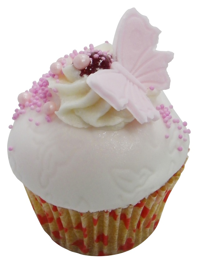 Strawberry and Vanilla Metamorphis Butterfly Cake