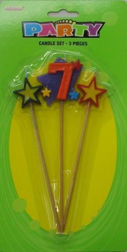 Number 7 Candle Set