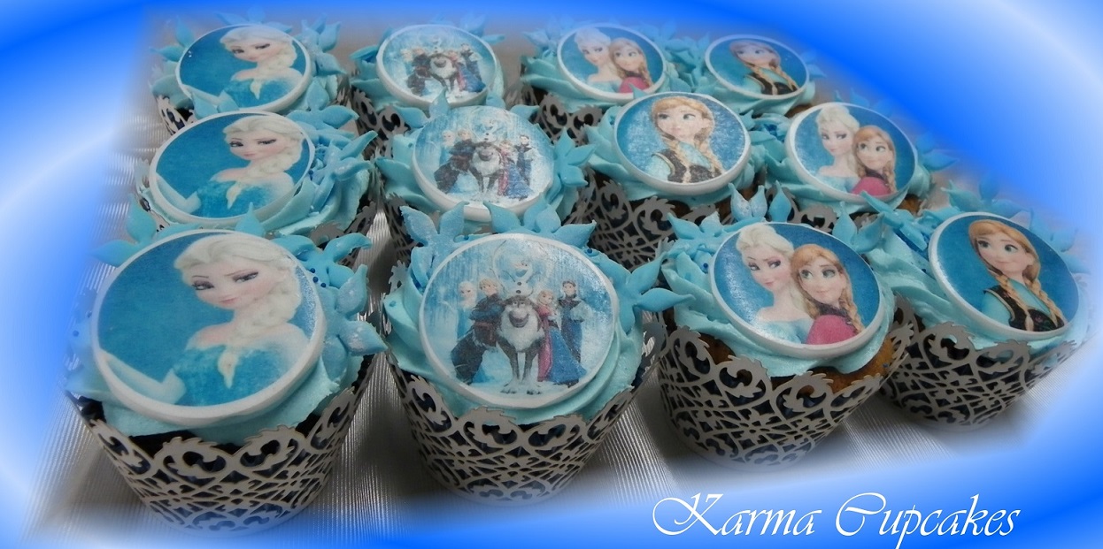 Frozen Character Cupcakes