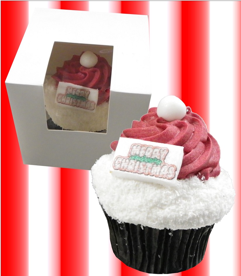 Individual Chocolate Mud Santa Hat