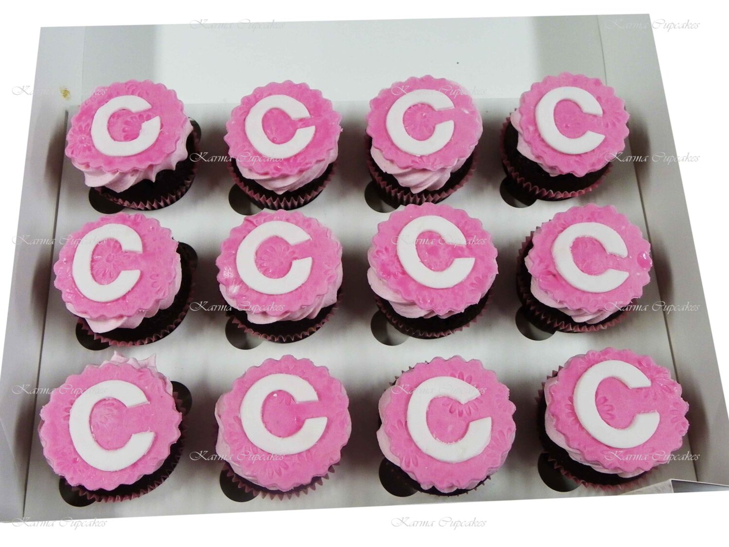 Initial Cupcakes - Choose your colour