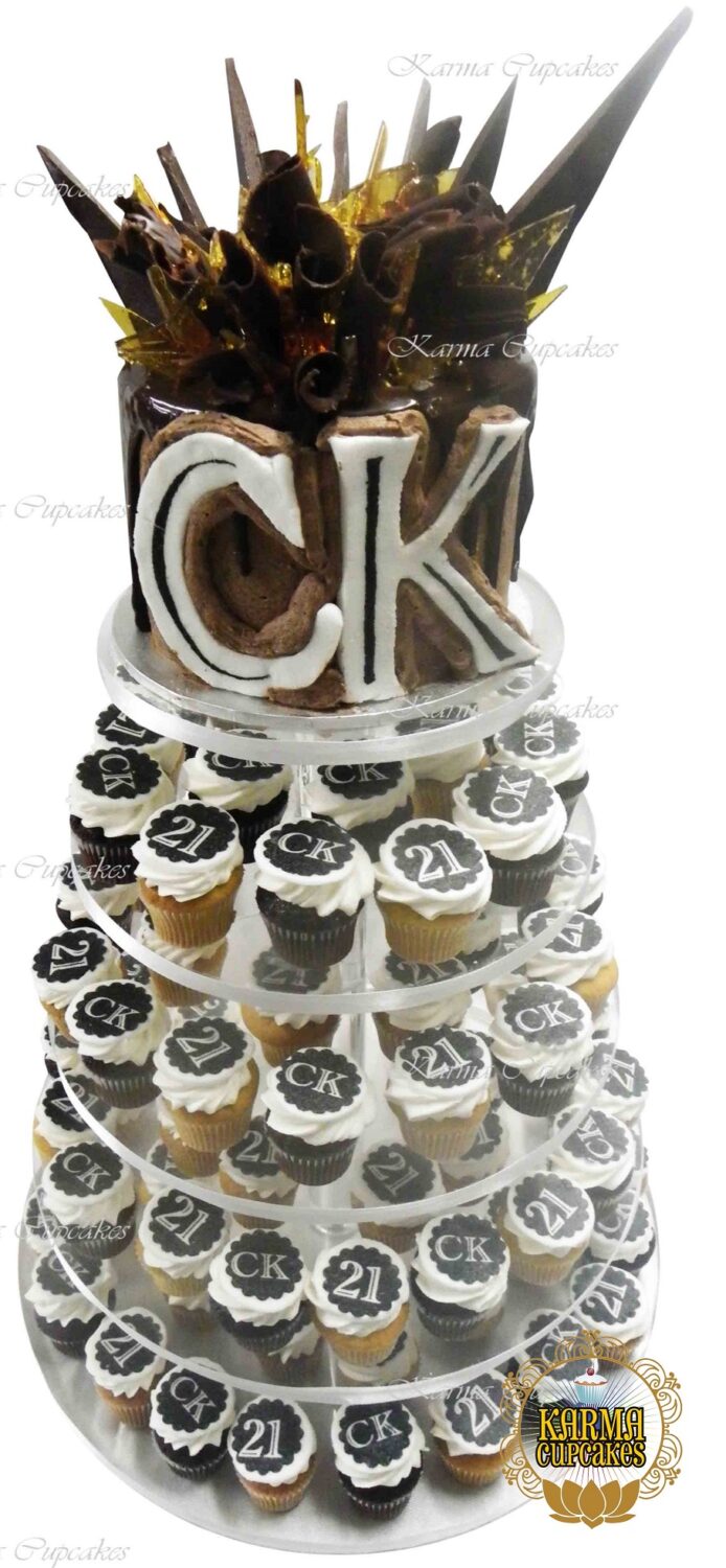Toffee and Chocolate Shards 6” cake for your cupcake tower