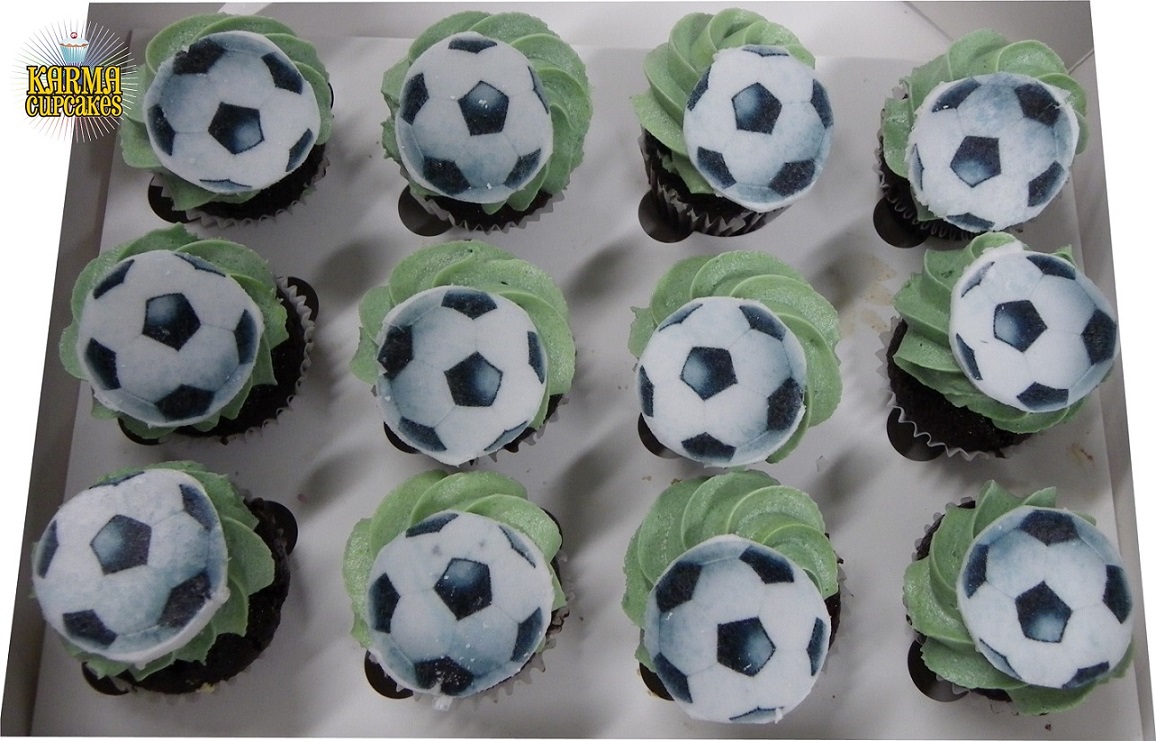 Soccer Cupcakes