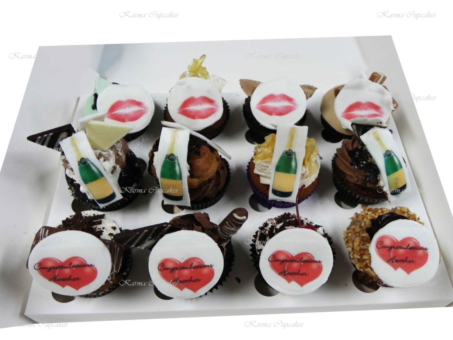 Hen's Night Cupcakes with Edible Images on our gourmet cupcakes