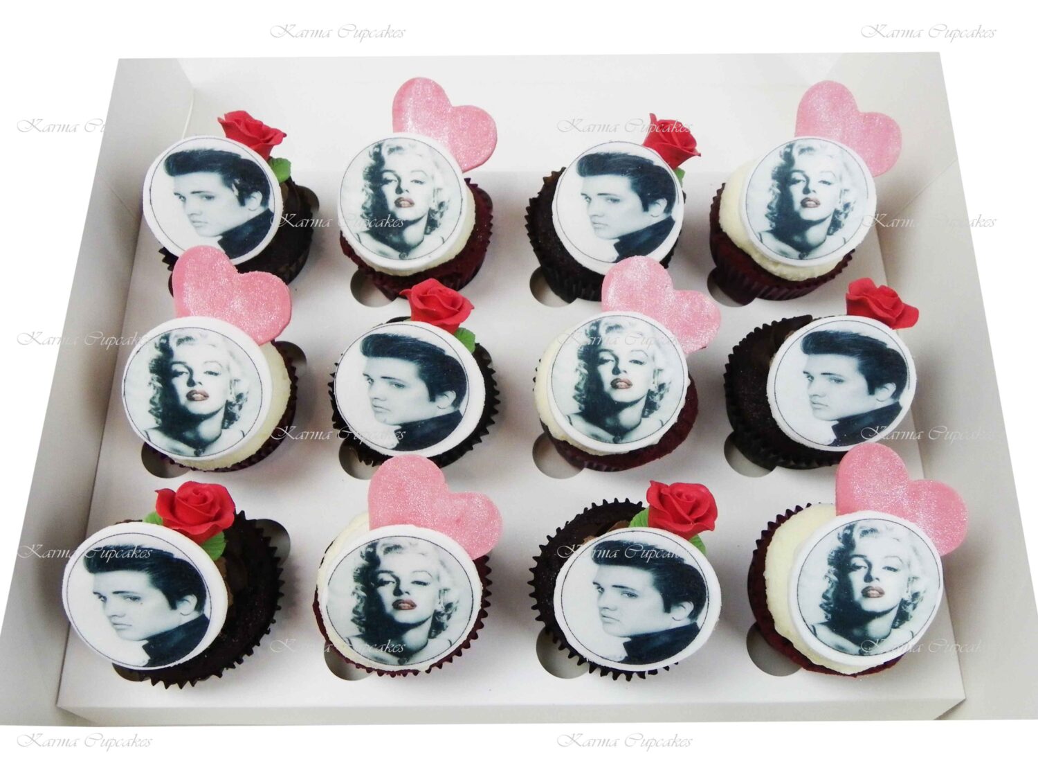 Mystery box of Gourmet Cupcakes with Edible Photo