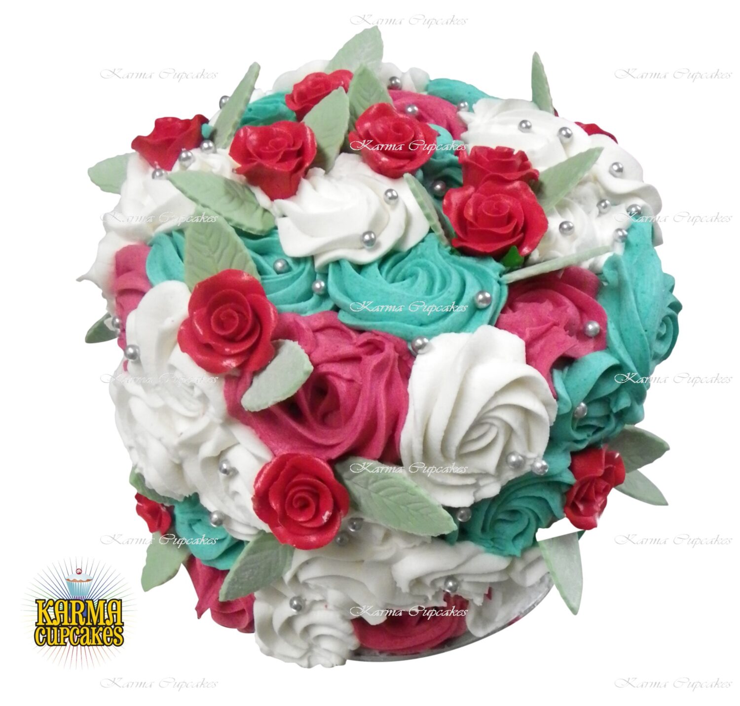 6″ Rose Swirl Cake - choose your own colour/s