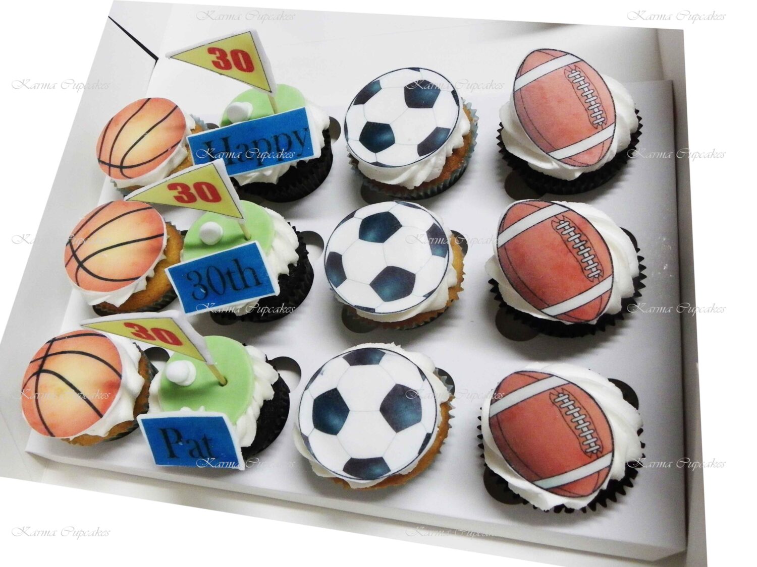 Sports Cupcakes